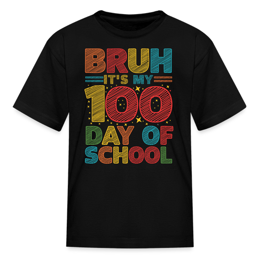 Funny 100th Day Of School Shirt For Kids Back To School Milestone T-shirt - black