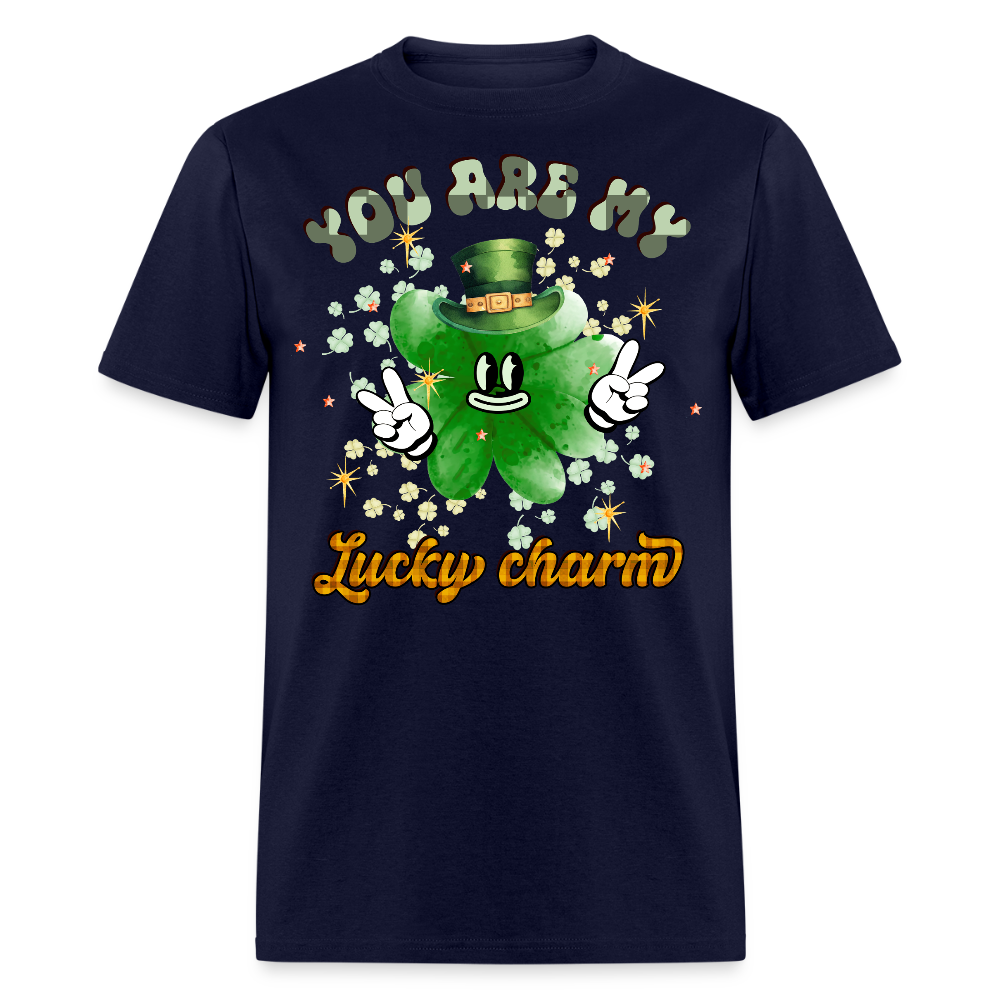 Funny St Patrick’s Day Lucky Charm T-Shirt - navy