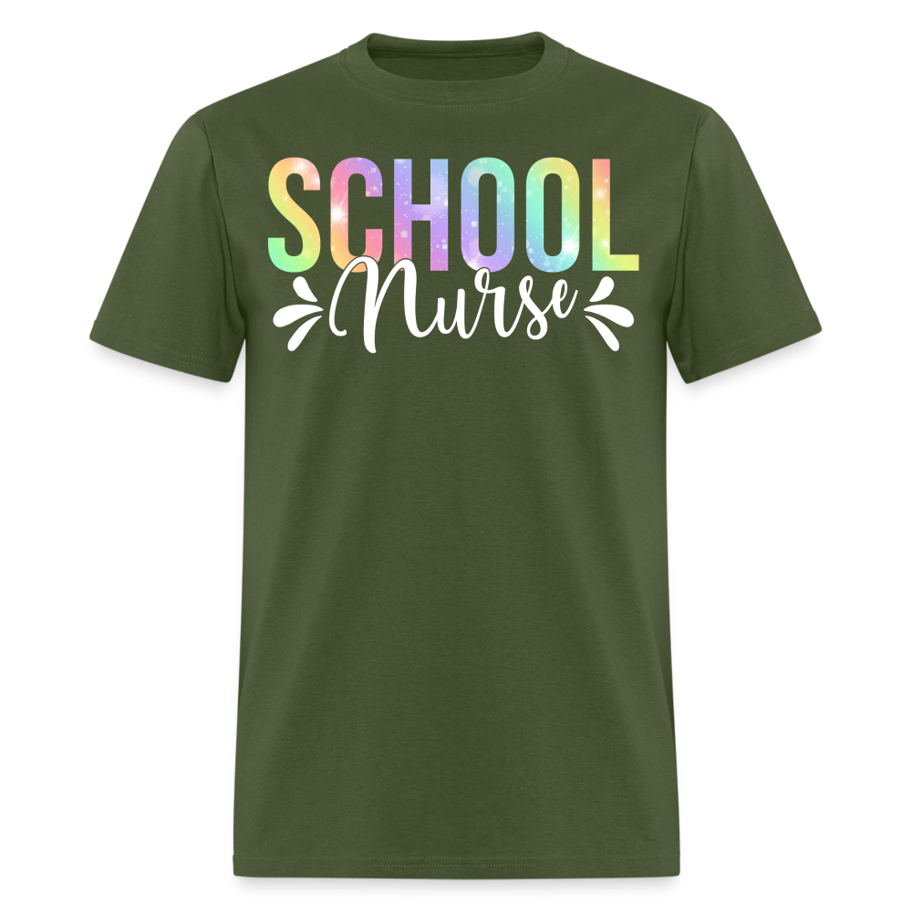 School Nurse Appreciation Gifts Back to School T-shirt - military green