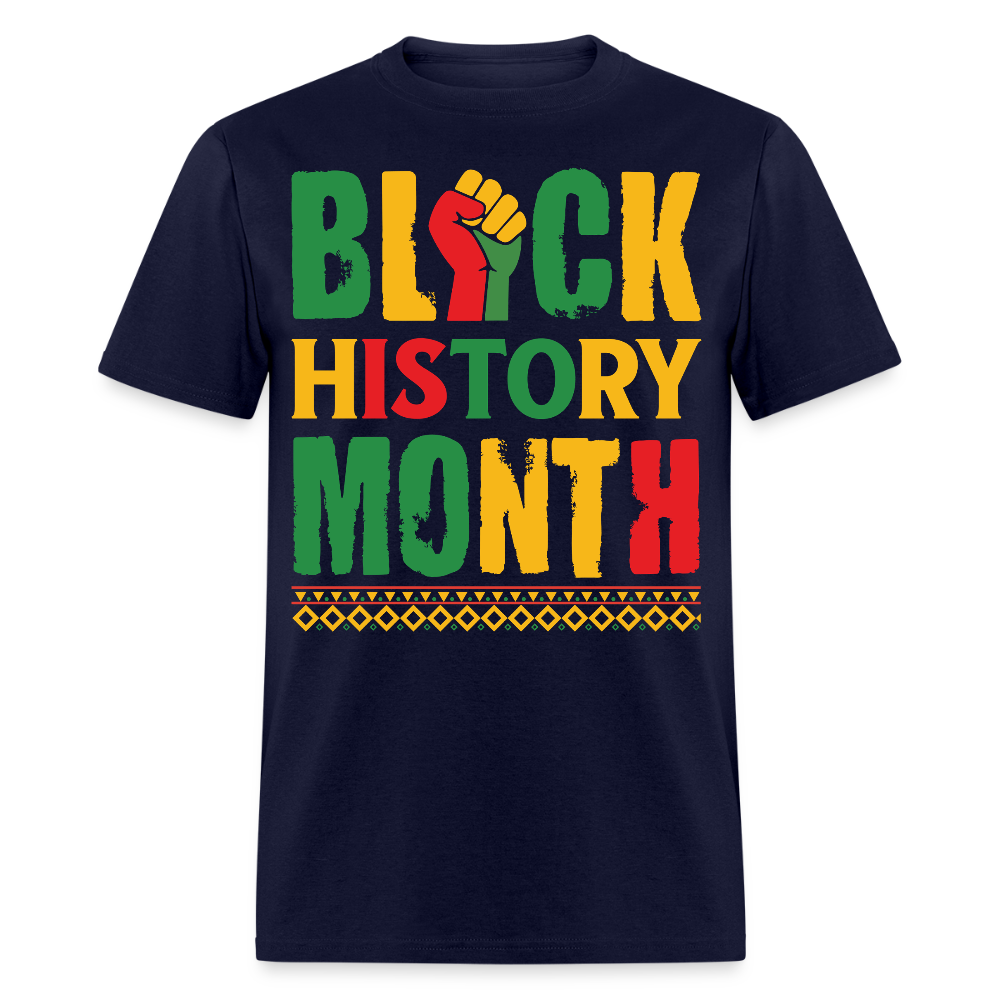 African American Pride Clothing Best Gifts for Black History Month T-shirt - navy