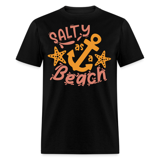 Funny Salty Beach Vacation T-shirt - black