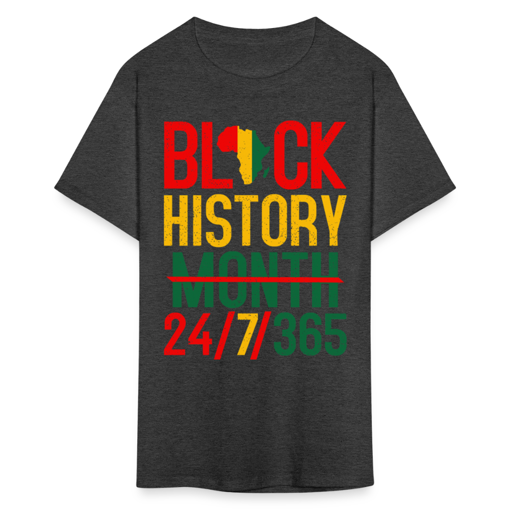 24/7/365 Black Pride Tee Black History Month Unisex Classic T-Shirt - heather black