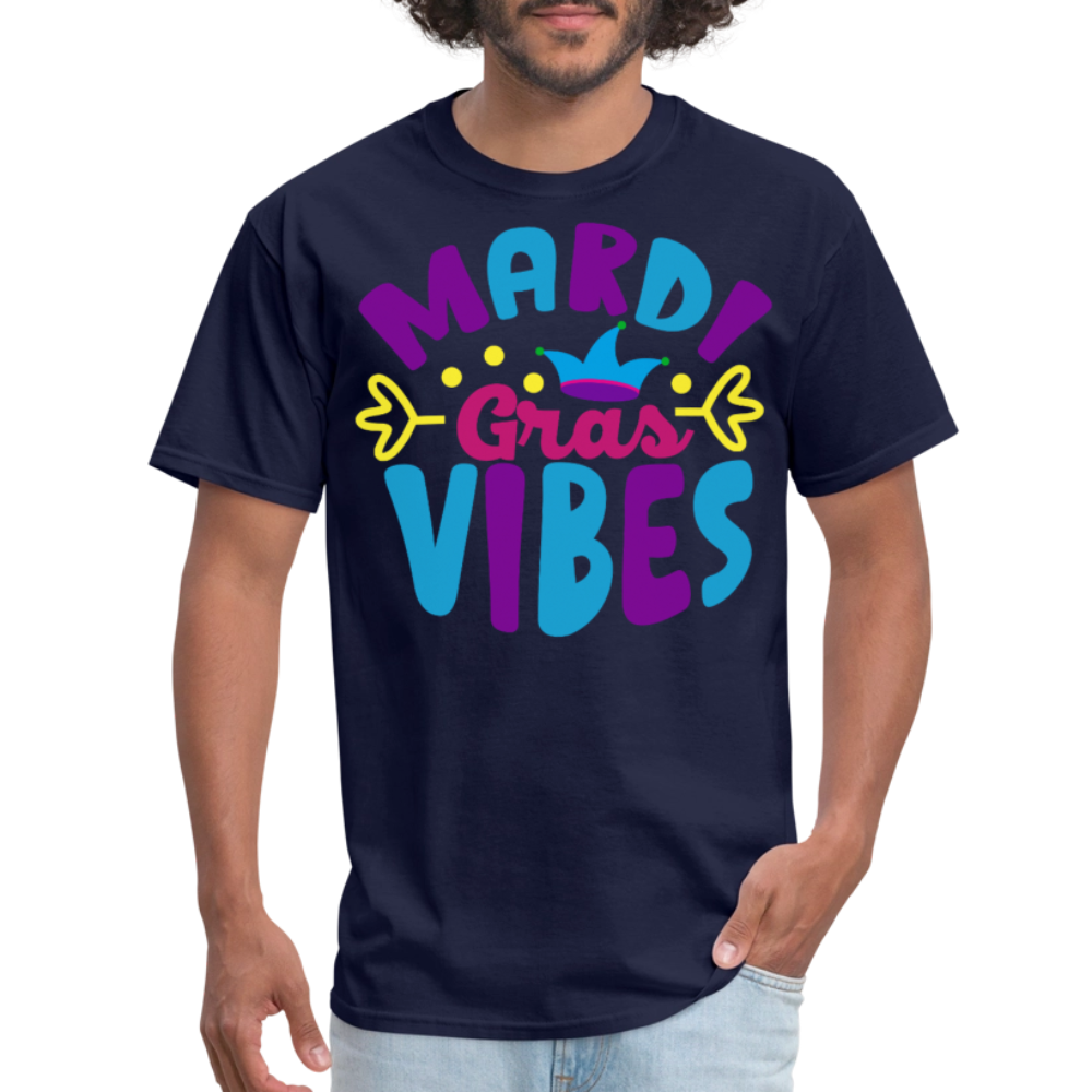 Mardi Gras Shirts For Couples New Orleans Carnival Graphic T-shirt - navy