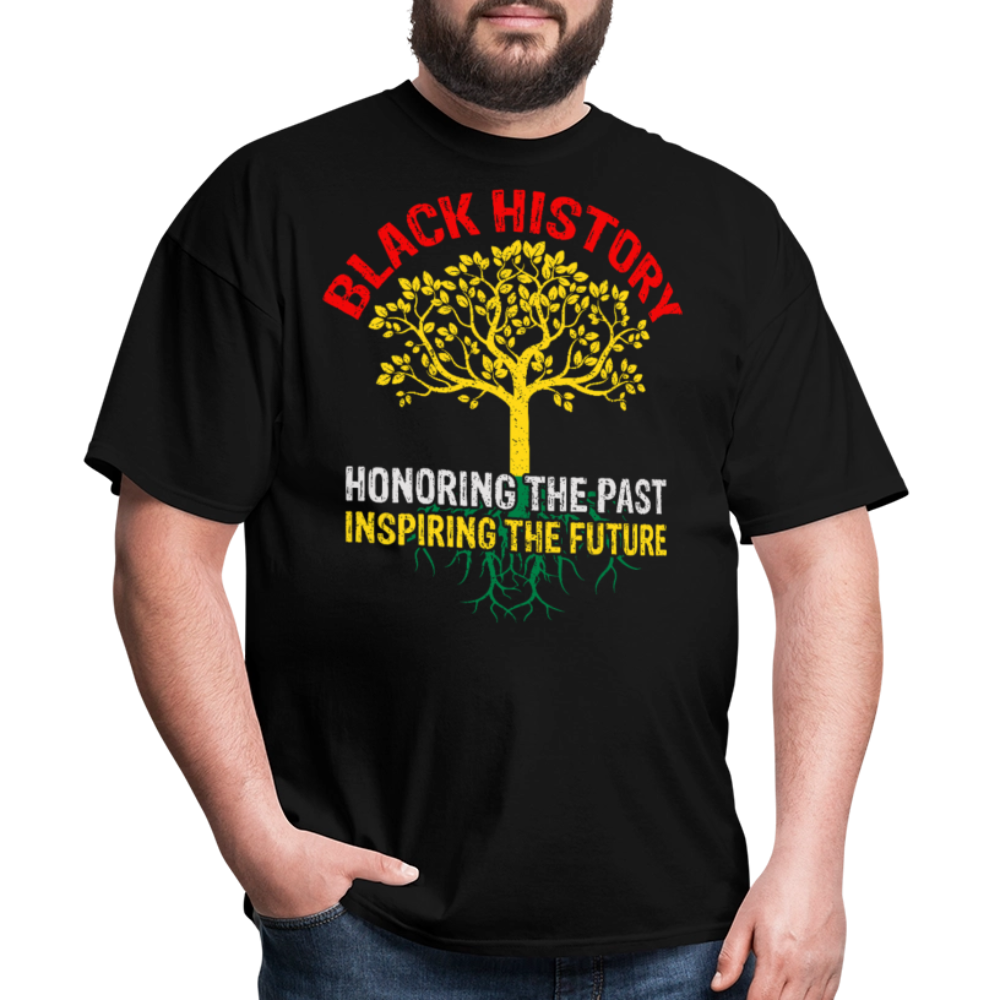 Honoring Black History Shirt Inspiring the Future Unisex T-Shirt - black