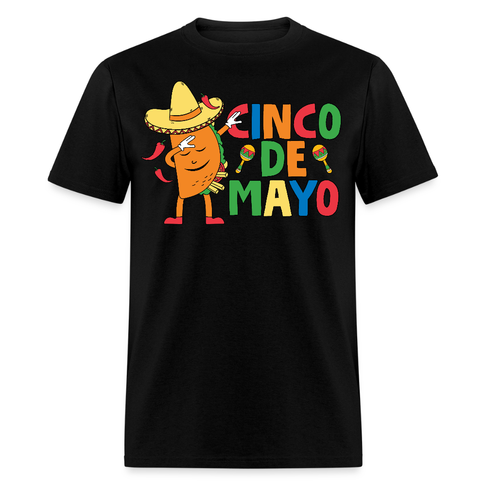 Funny Cinco de Mayo Taco Tee Mexican Fiesta Party T-Shirt - black