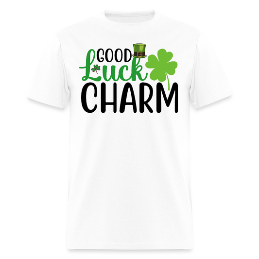 St Patrick’s Day Good Luck Charm T-shirt - white