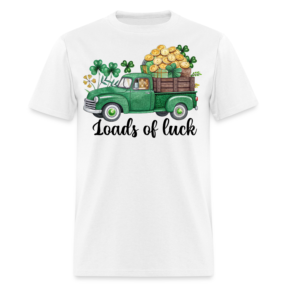 St Patrick’s Day Lucky Truck Design T-shirt - white