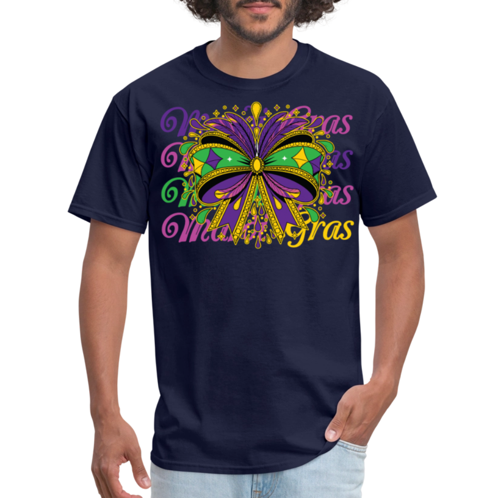 Stylish Mardi Gras Outfit For Parade Unisex T-shirt - navy