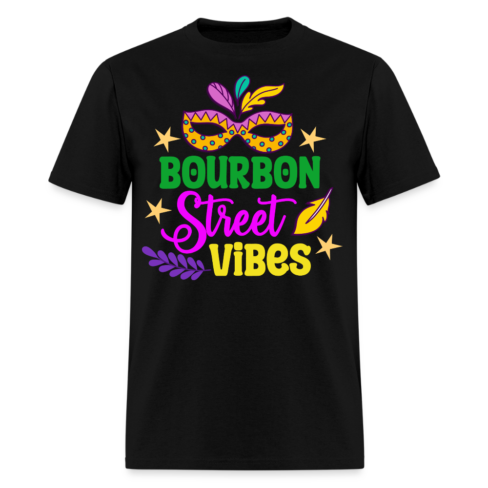 New Orleans Festival Party Tee Bourbon Street Mardi Gras Vibes T-shirt - black