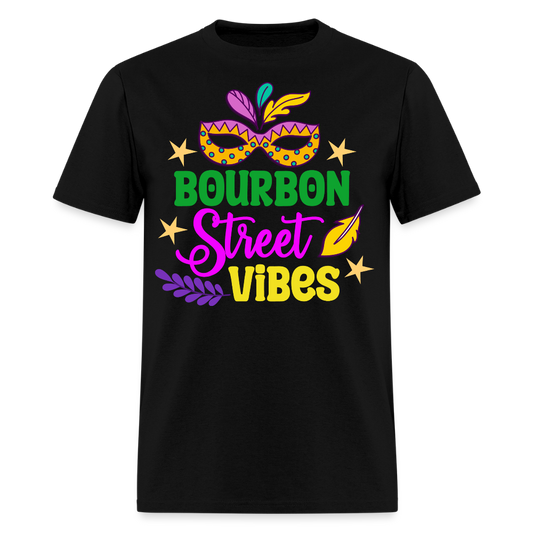 New Orleans Festival Party Tee Bourbon Street Mardi Gras Vibes T-shirt - black