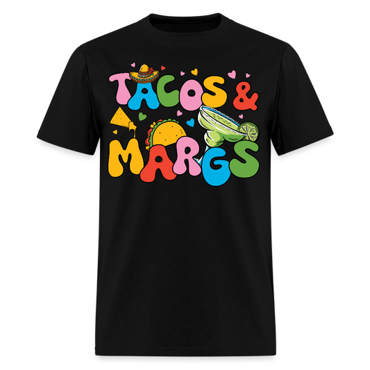 Funny Tacos And Margaritas Tee For Party Lovers T-shirt - black