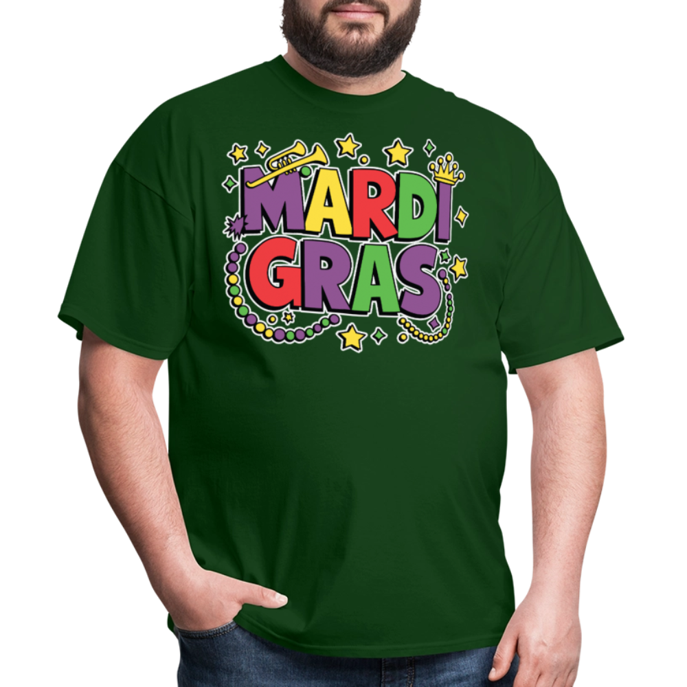 Funny Mardi Gras Shirt For Parade Lovers New Orleans Festival T-shirt - forest green