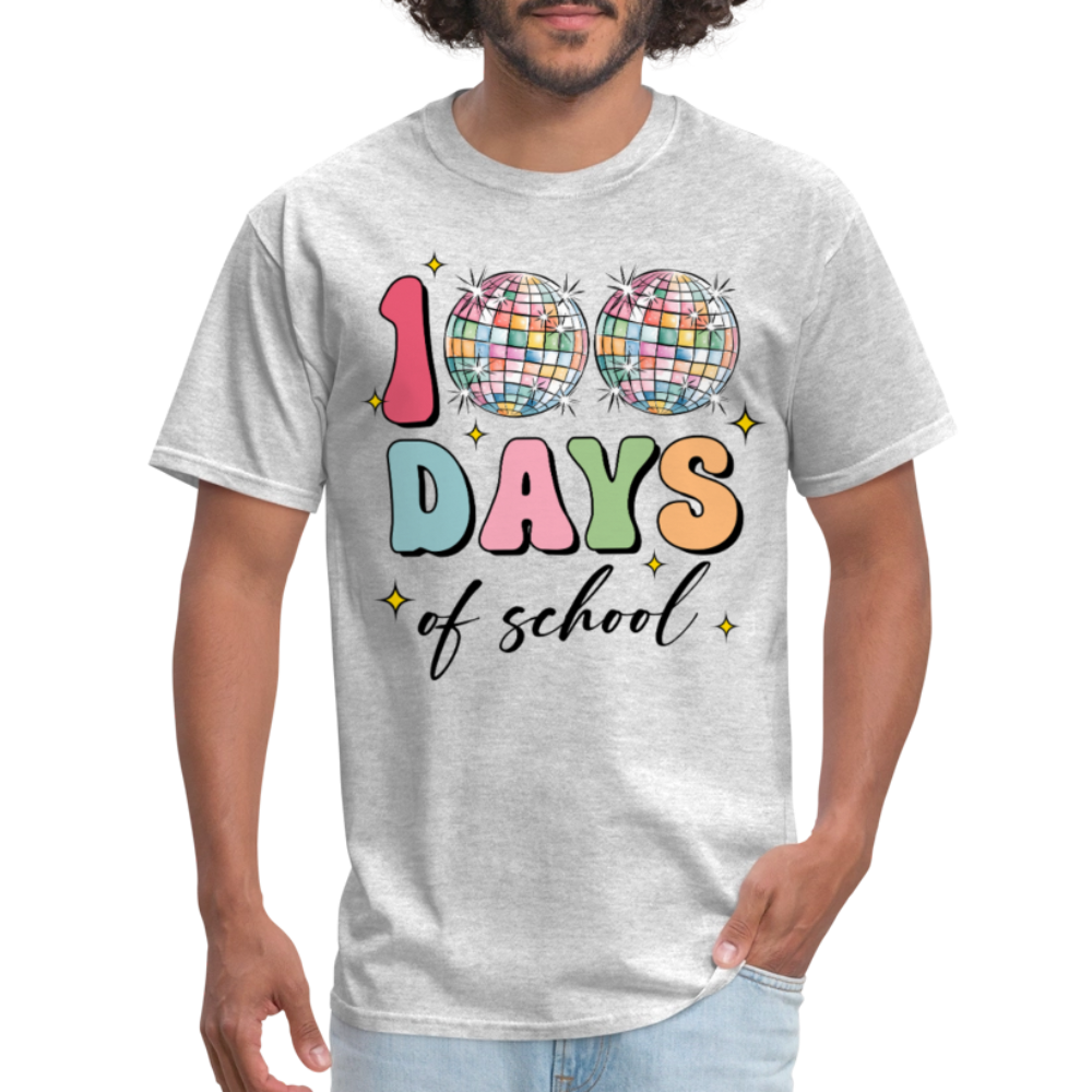 Colorful Teacher Appreciation Gifts Best 100Days Of School T-shirt - heather gray