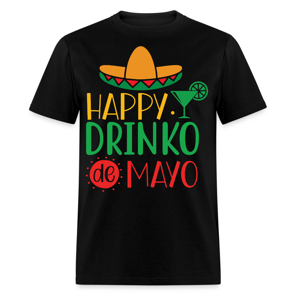 Funny Cinco de Mayo Tee For Parties Drinko de Mayo T-shirt - black