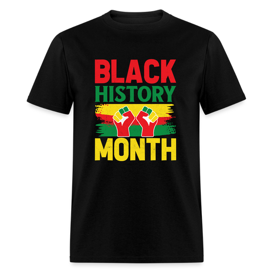 African American Pride Apparel for Black History Month T-Shirt - black