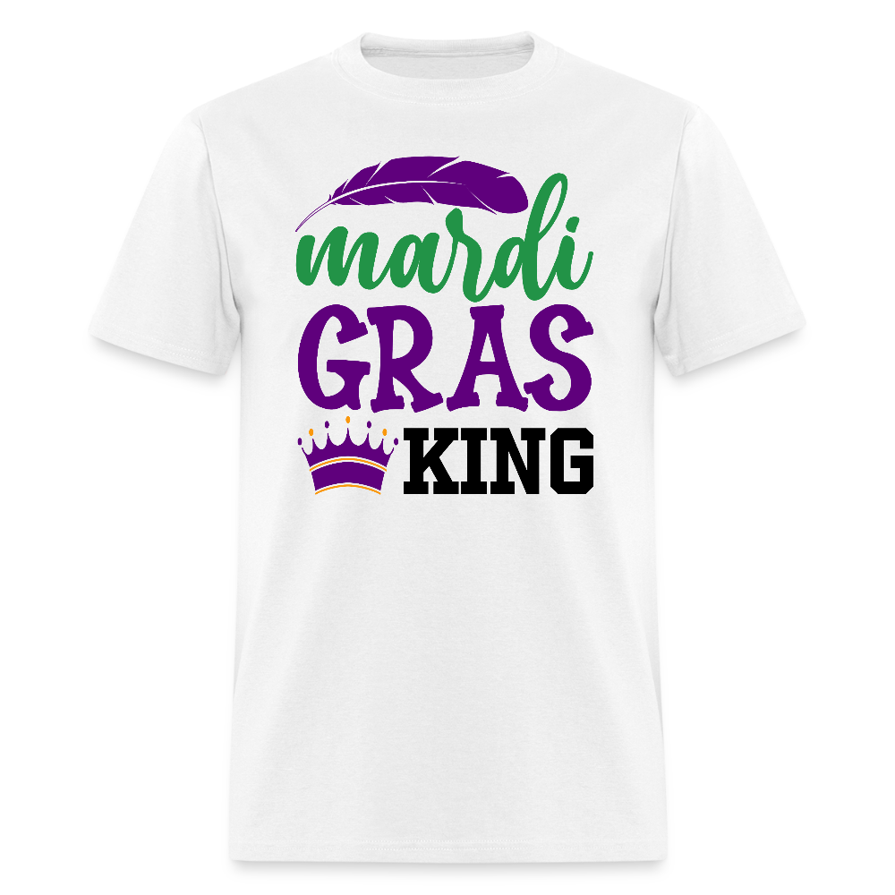 Mardi Gras King Shirt For Men Carnival Season T-shirt - white