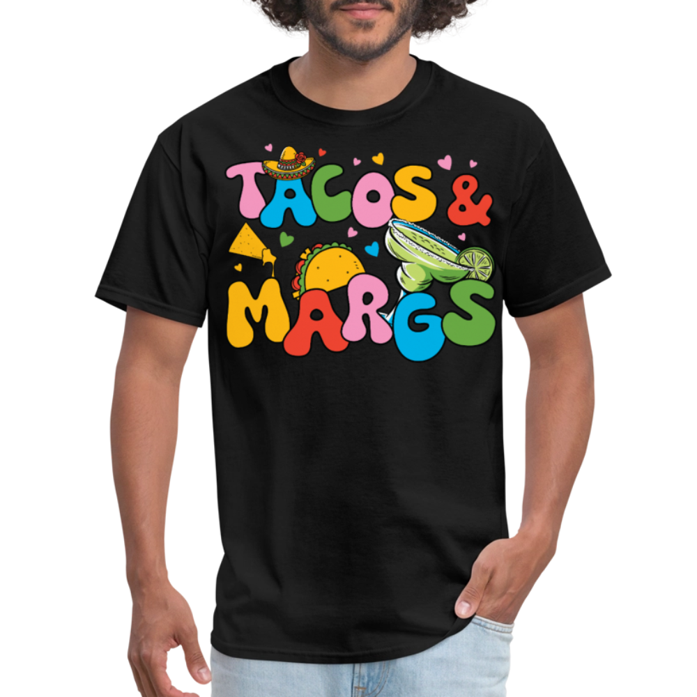 Funny Tacos And Margaritas Tee For Party Lovers T-shirt - black