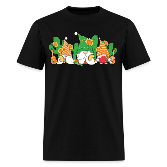 Gnome Lover Gift Ideas Mexican Fiesta Gnome T-shirt - black