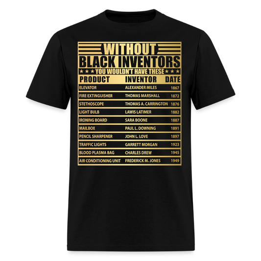 Historical Black Inventors Tee Black Excellence T-Shirt - black