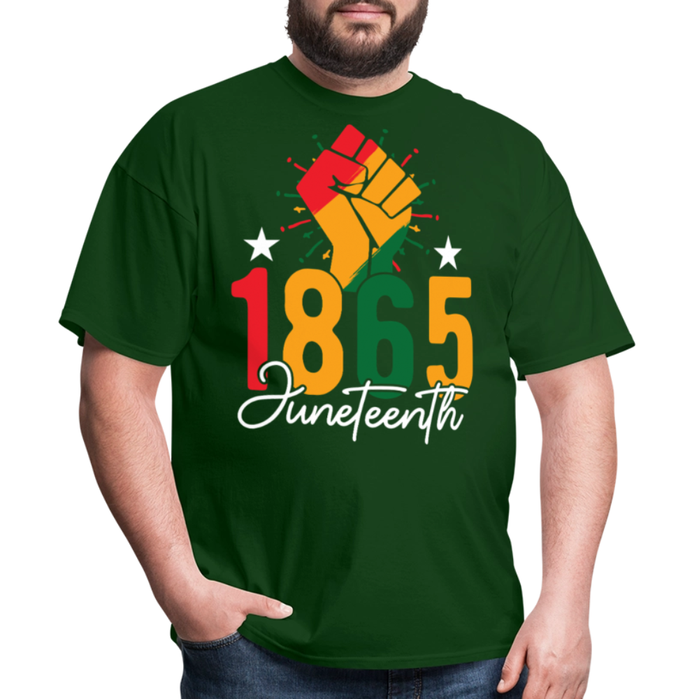 Best Black pride Tee 1865 Black Liberation T-shirt - forest green