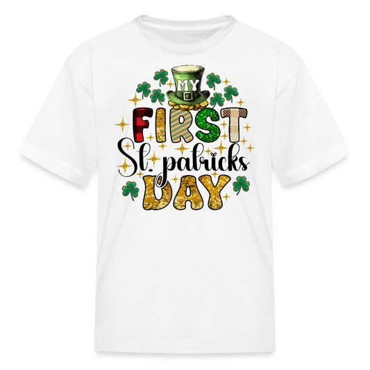 My First St Patrick's Day Baby T-shirt - white