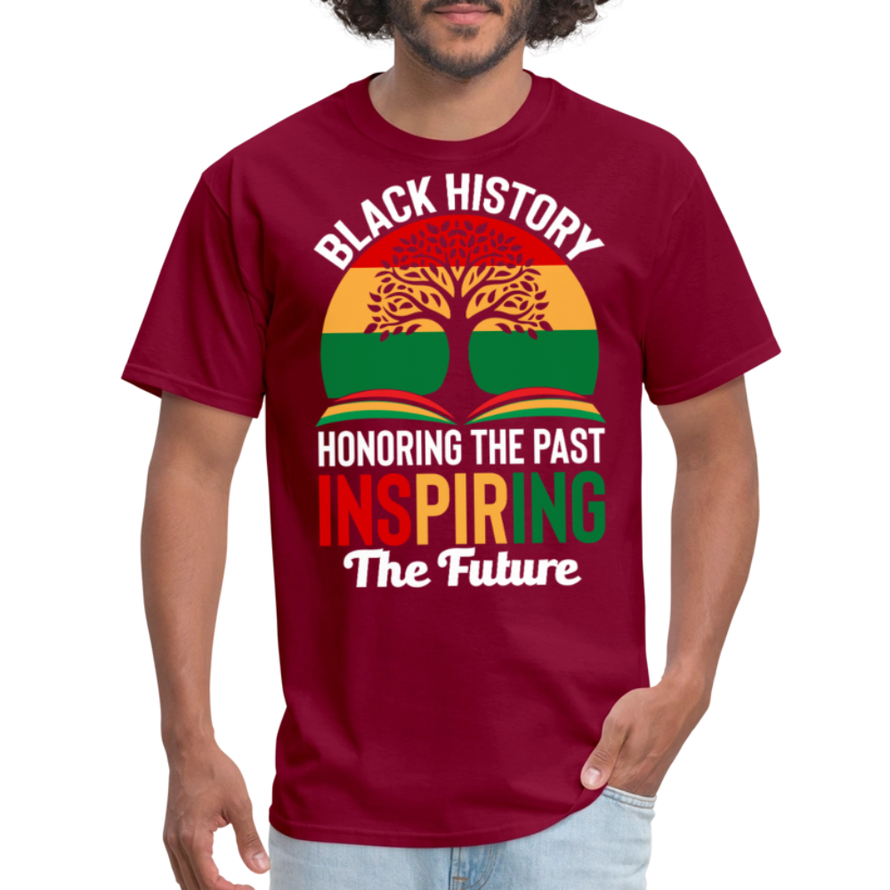 Honoring Black History Inspirational Unisex T-shirt - burgundy