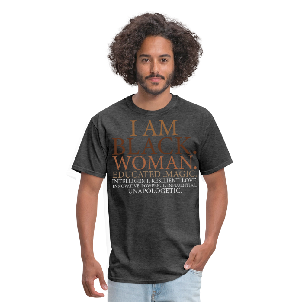 Empowerment Tee for Women Unapologetic Black woman Unisex Classic T-Shirt - heather black