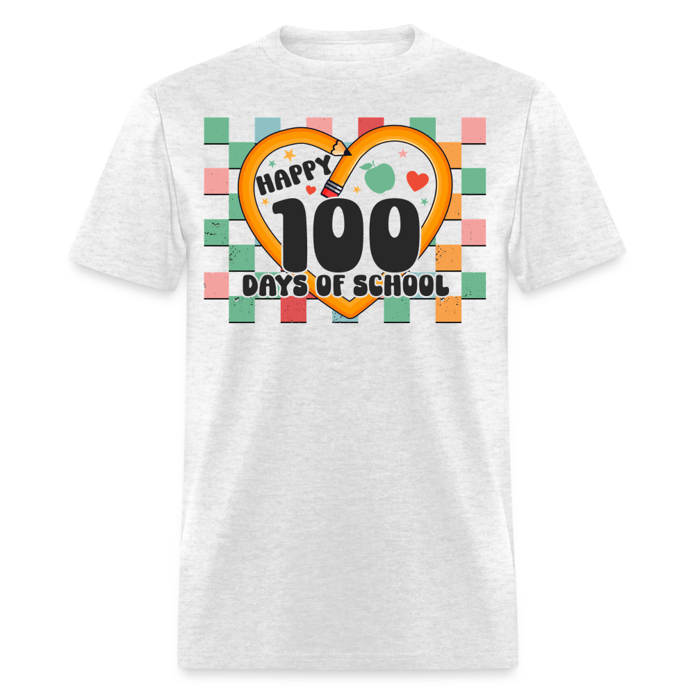 100 Days of school Shirt For Teachers Unisex Tee - light heather gray