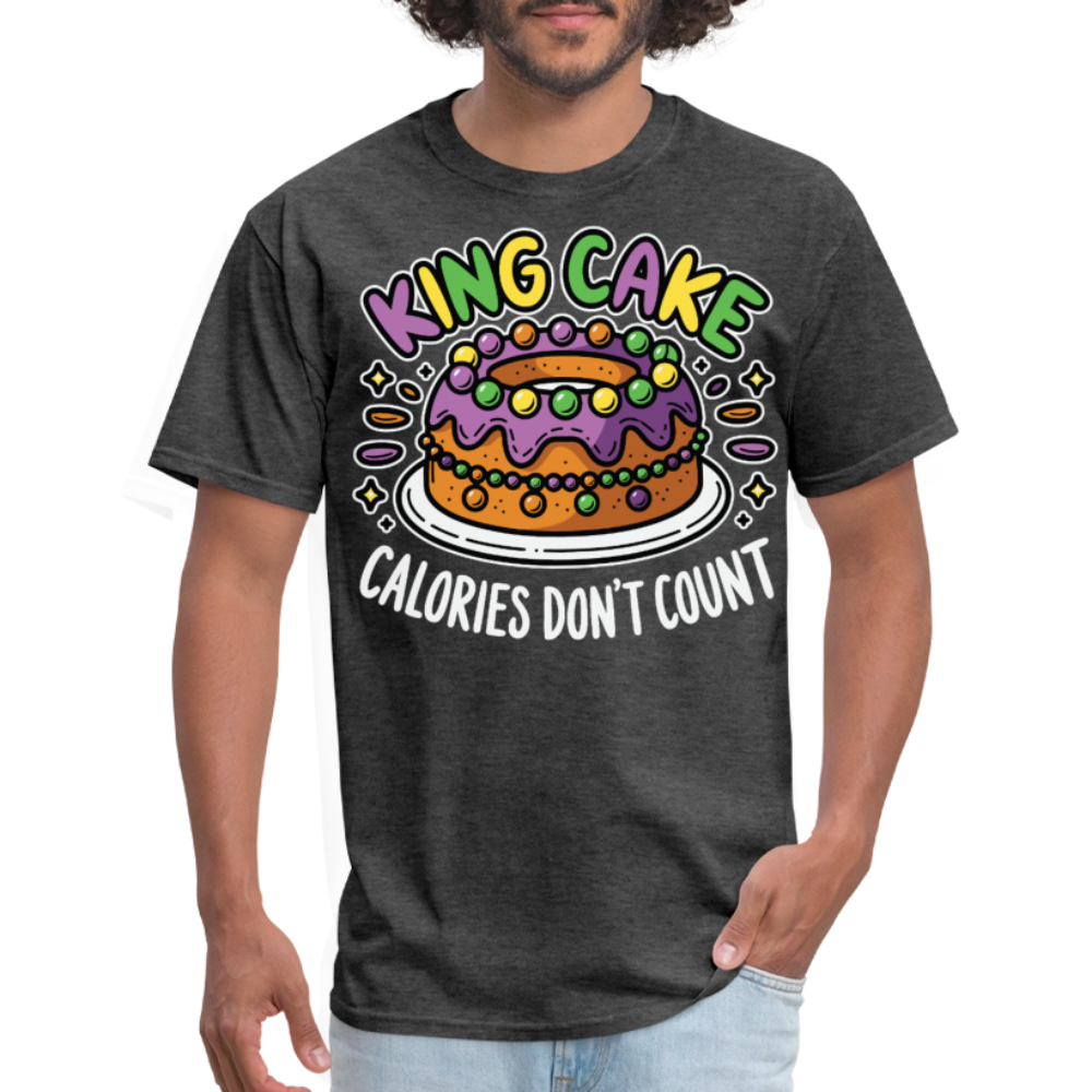 Carnival Season Tee Mardi Gras King Cake T-shirt - heather black