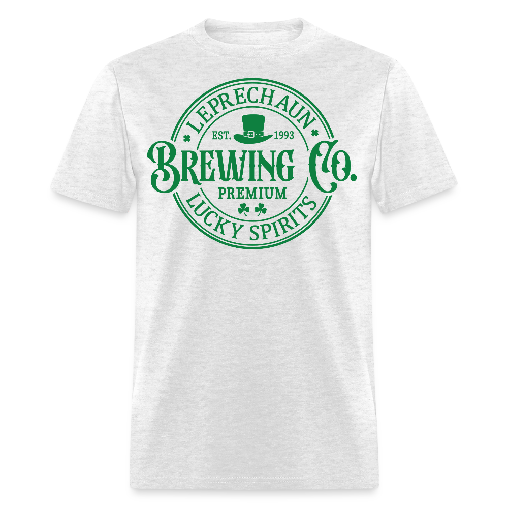 Leprechaun Beer Logo Tee For St Patrick’s Day T-Shirt - light heather gray