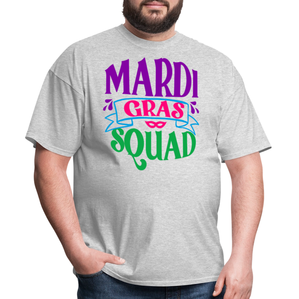 Mardi Gras Squad Matching Unisex T-Shirt - heather gray