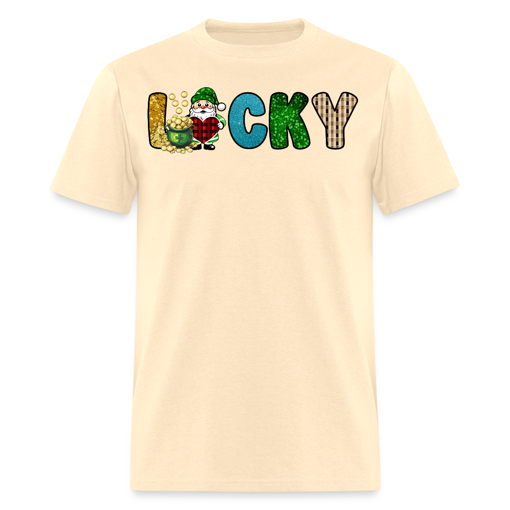 St Patrick’s Day Lucky Gnome T-shirt - natural