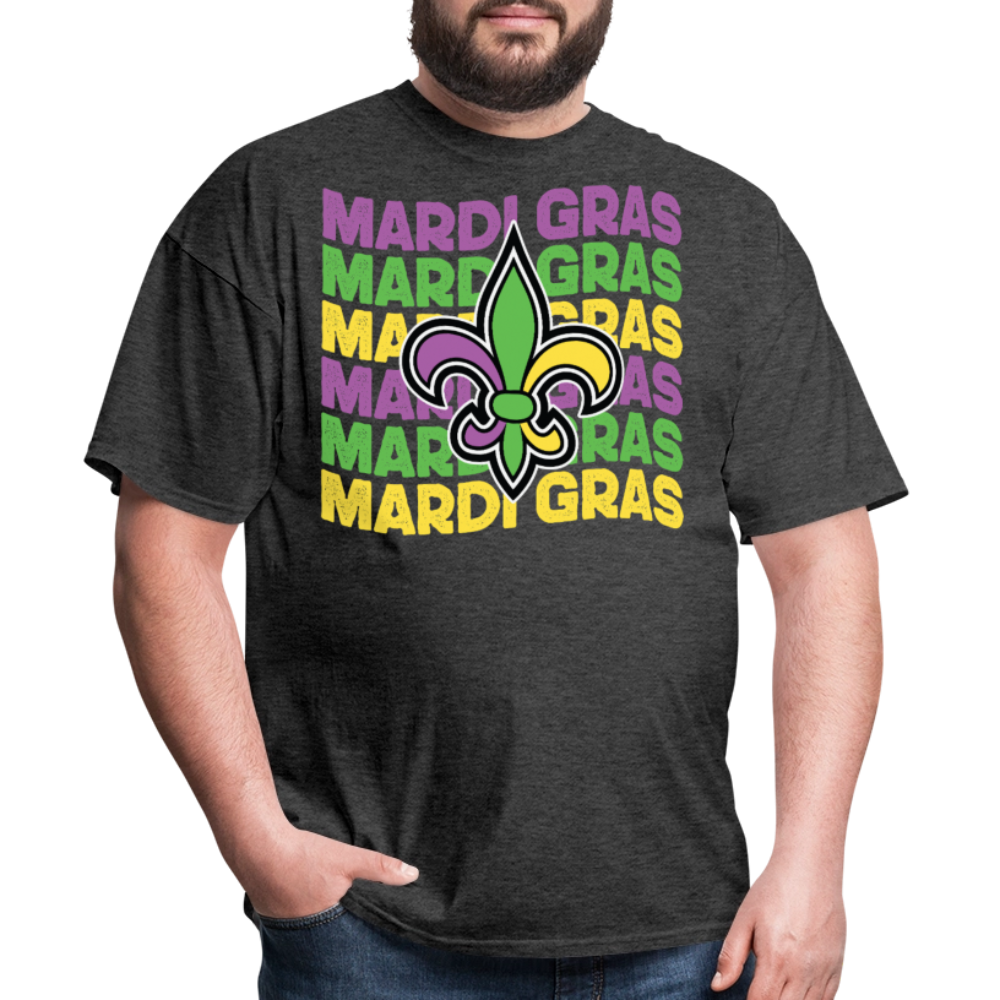 Mardi Gras Party For Men and Women T-shirt - heather black