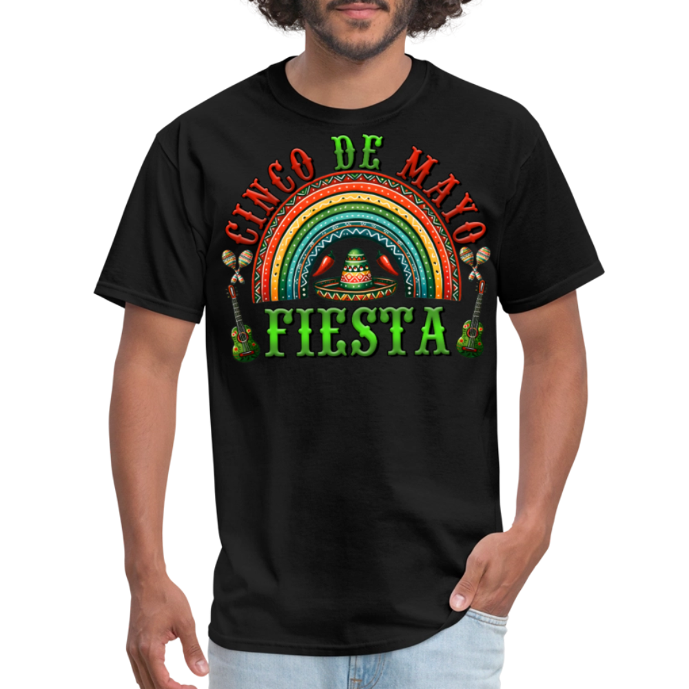 Mexican Culture-inspired Festival Tees Cinco de Mayo Fiesta T-shirt - black