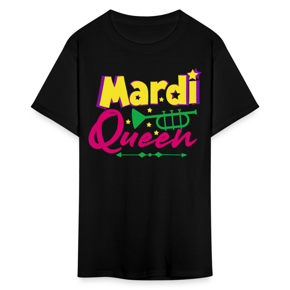 Mardi Gras Queen Shirt For Women Festival T-shirt - black