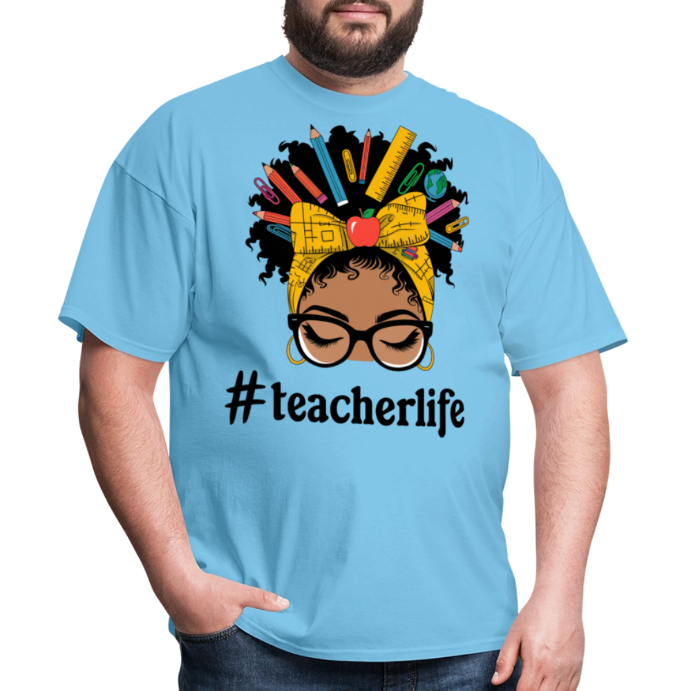 Funny Teacher Life Tee For Women Teacher Appreciation Gift T-shirt - aquatic blue