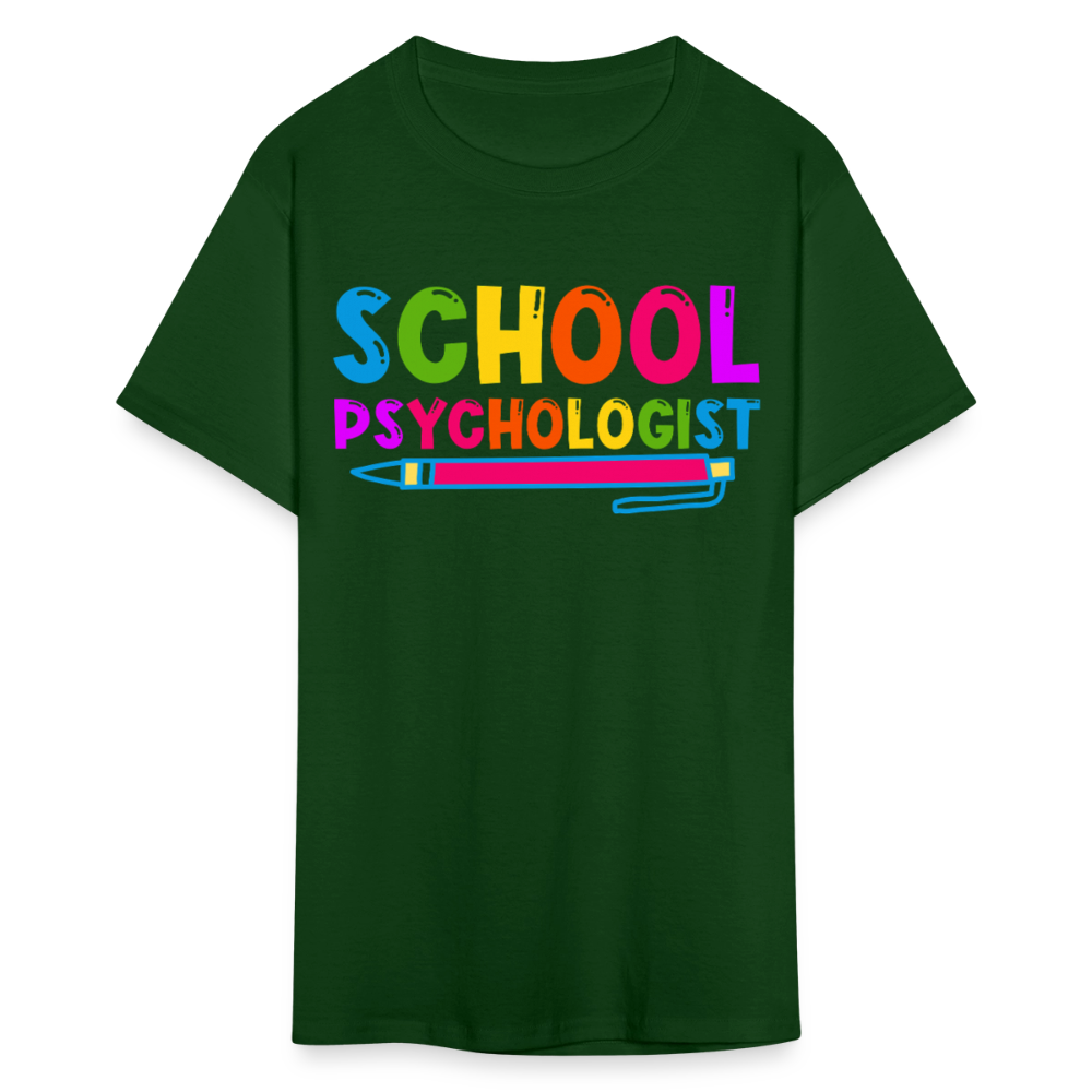 Best Gifts For School Psychologists Mental Health Unisex T-Shirt - forest green