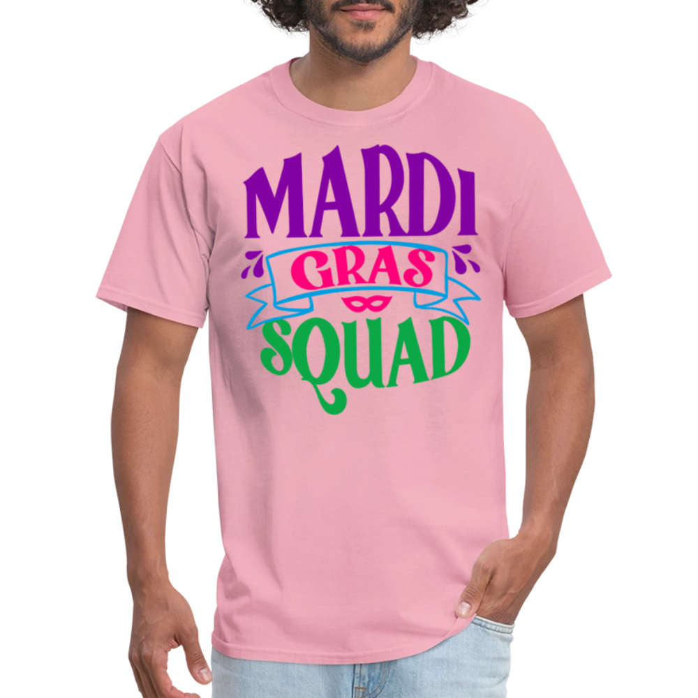 Mardi Gras Squad Matching Unisex T-Shirt - pink