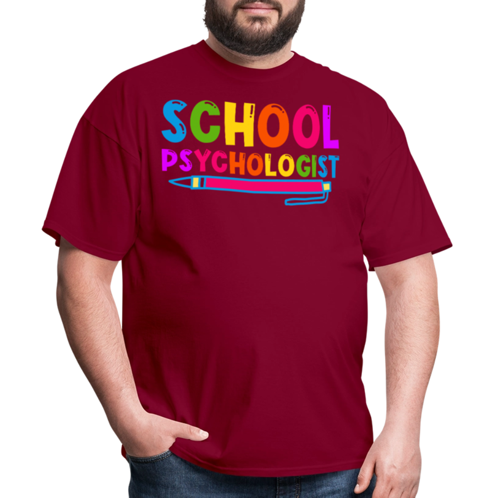 Best Gifts For School Psychologists Mental Health Unisex T-Shirt - burgundy