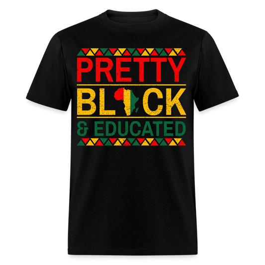 Educated Black Women Tee Pretty Black and Educated T-shirt - black
