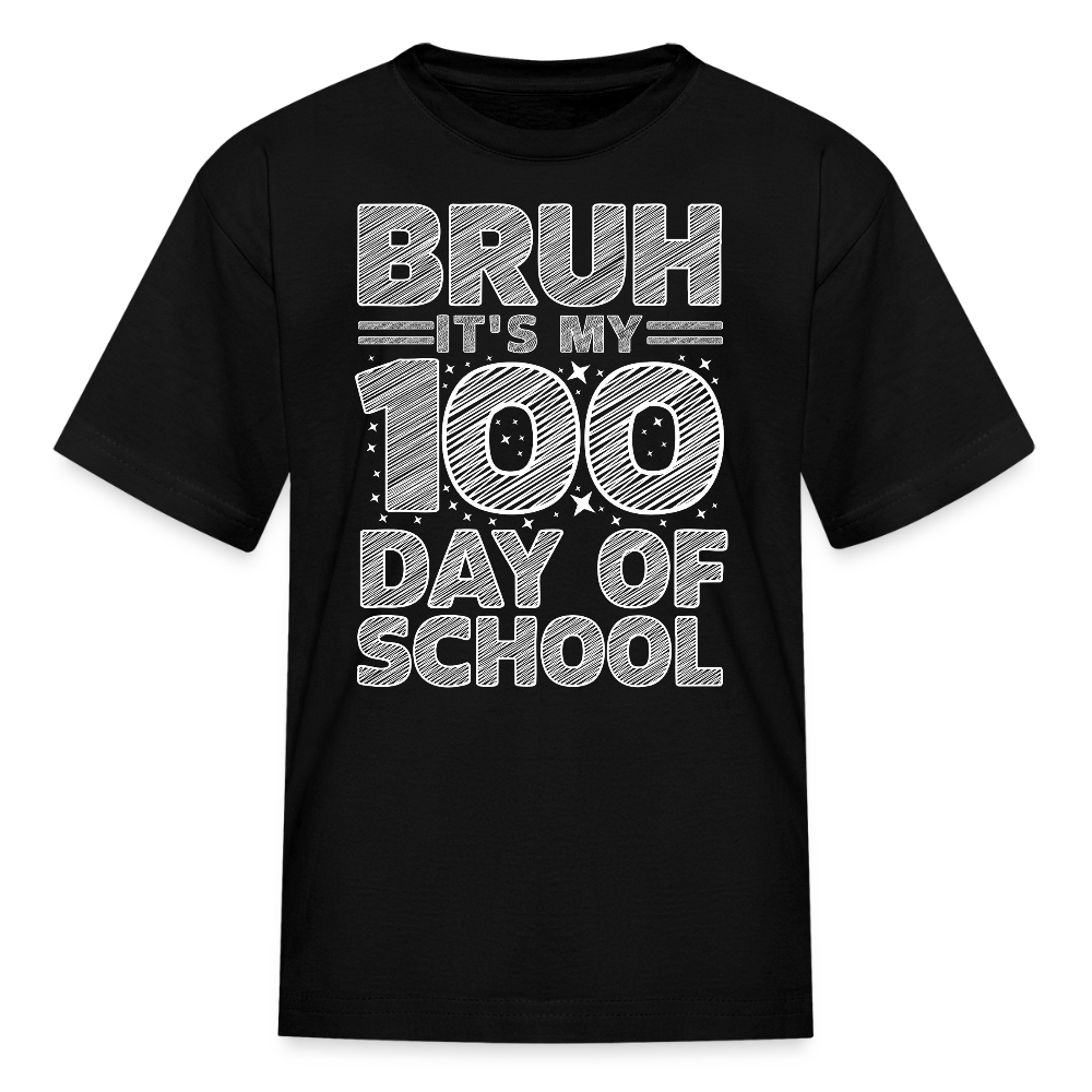 Funny 100th Days Of School Shirt For Students Best 100 Days Of School Kids' T-Shirt - black