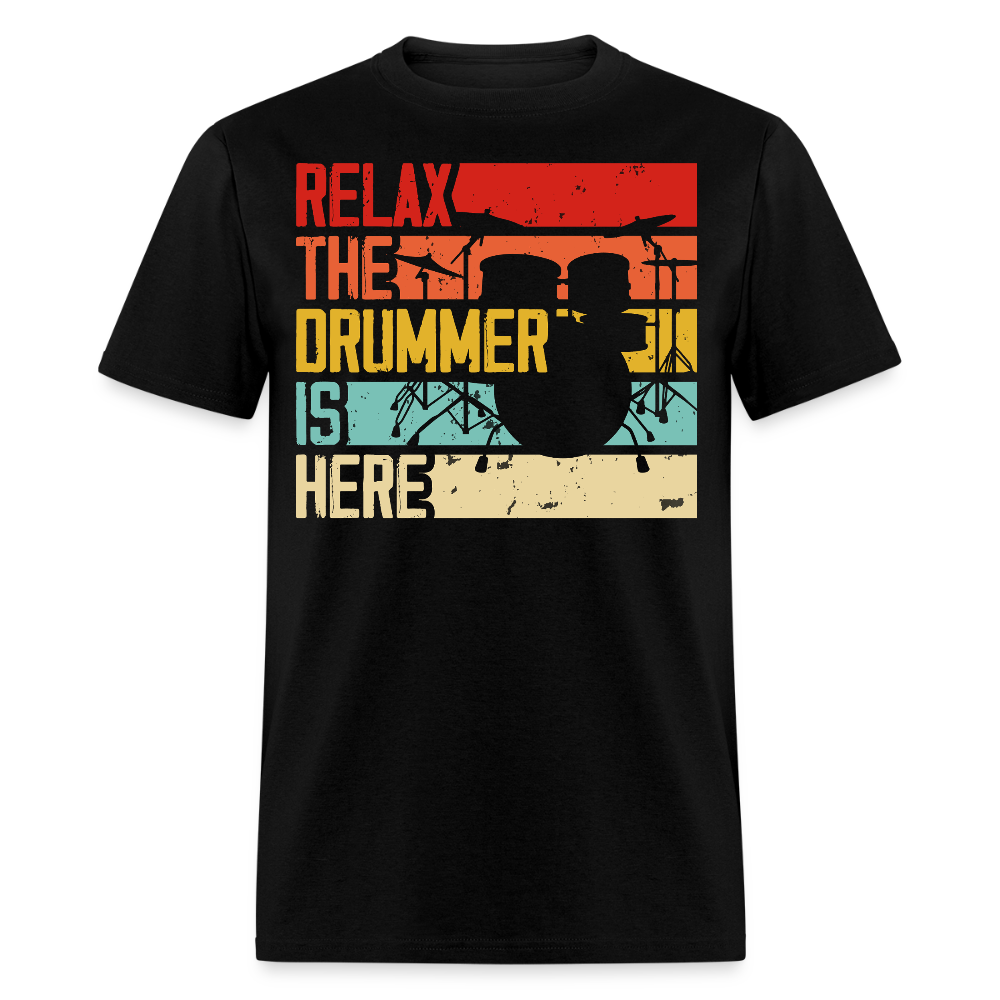 Funny Drummer Tee For Musicians T-shirt - black