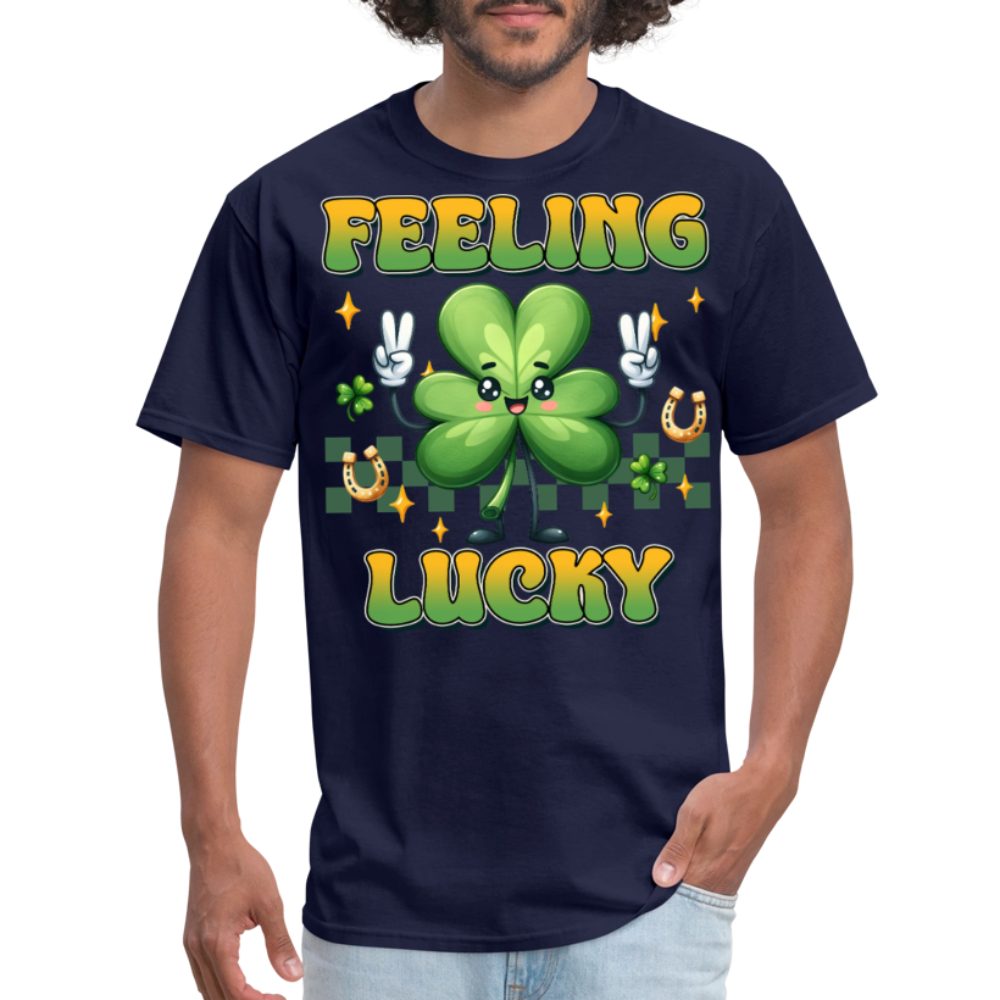 Feeling Lucky Irish Festival T-shirt - navy