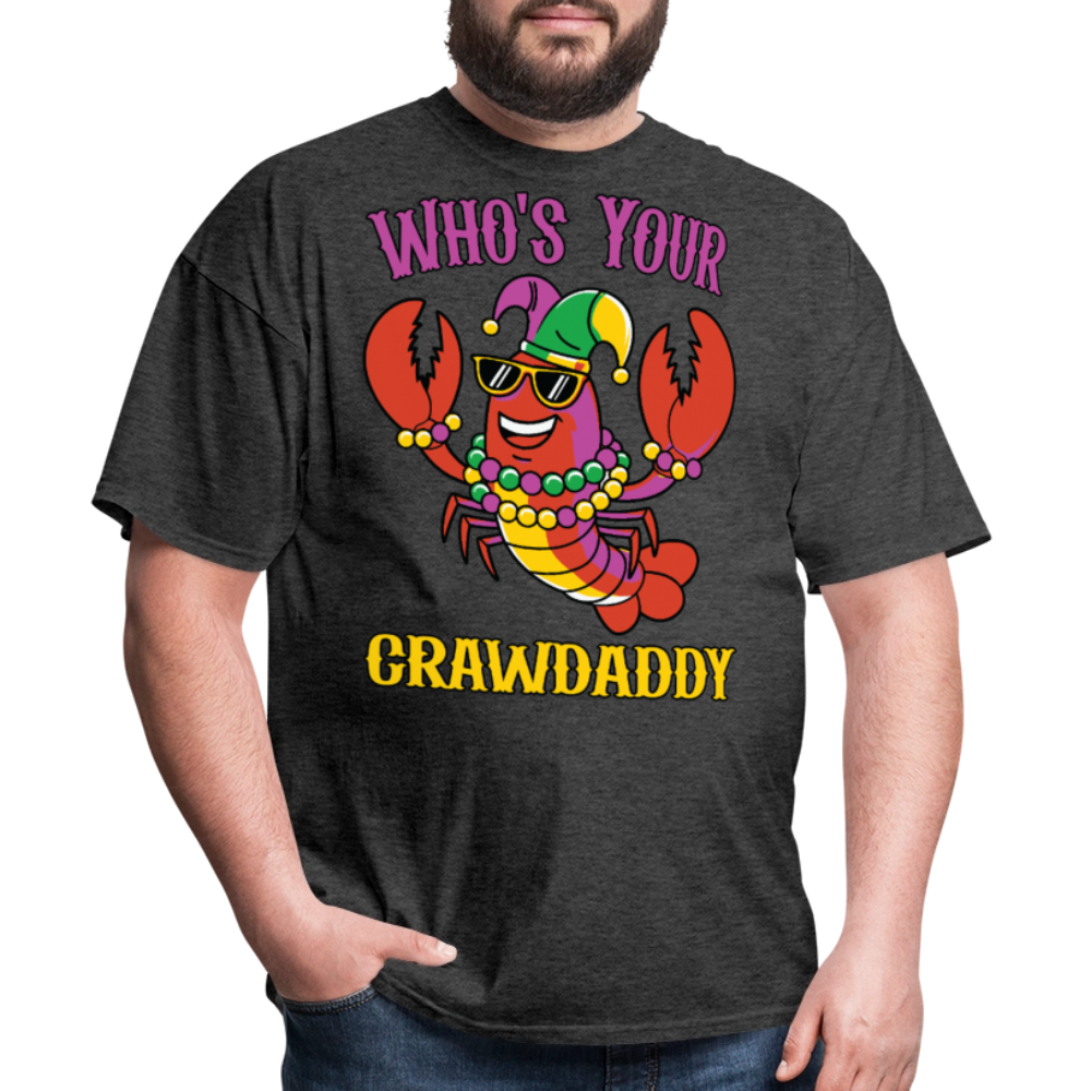 Crawfish Boil Party Outfit Who’s Your Crawdaddy Mardi Gras T-shirt - heather black