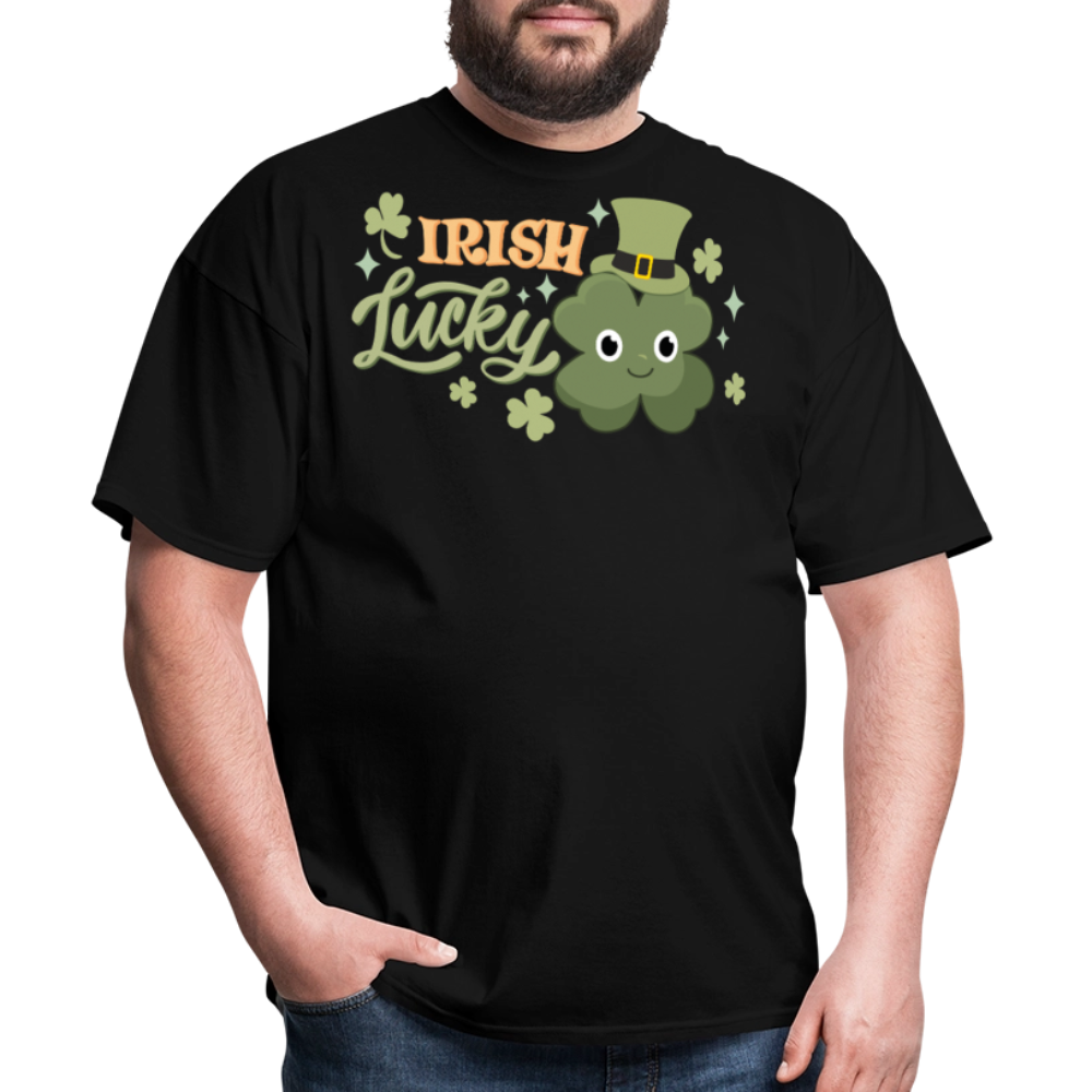 St Patrick’s Day Lucky Clover Irish Shamrock T-shirt - black