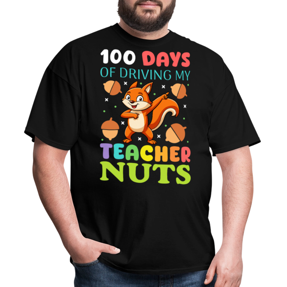 100 Days Of Driving My Teacher Crazy Shirt Funny School Teacher T-shirt - black