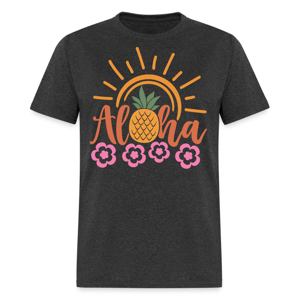 Cute Hawaiian Aloha Summer vacation Hawaii T-shirt - heather black