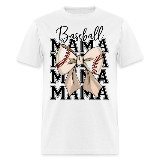 Stylish Game Day Tee For Baseball Moms T-shirt - white
