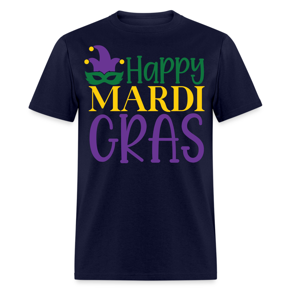 Funny and Stylish Mardi Gras Festival Unisex T-shirt - navy