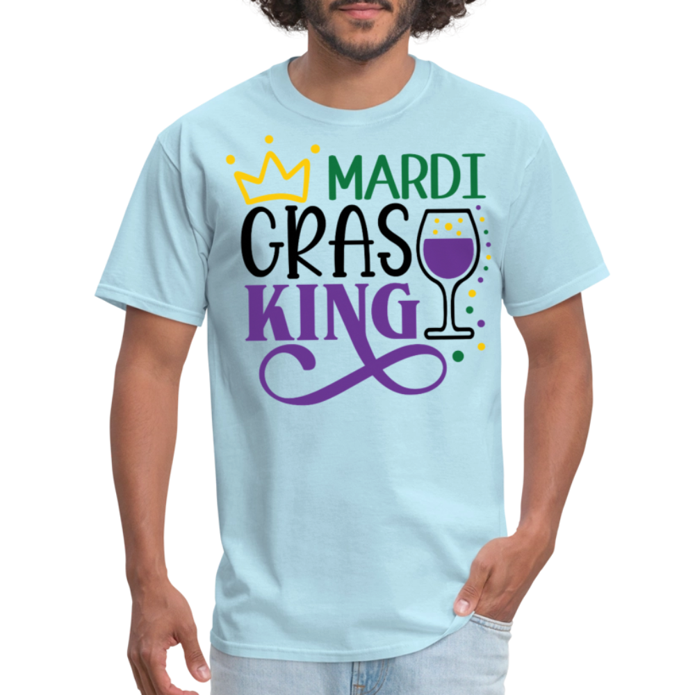 Funny Mardi Gras Party Outfit for Guys Mardi Gras Drinking T-shirt - powder blue